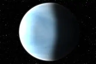 Планета Kepler-283c в представлении художника.