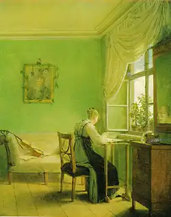 Вышивальщица. 1812. Холст, масло. Музей замка, Веймар