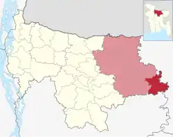 Кхалиаджури на карте