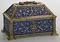 Бронзовая, позолоченная и эмалированная шкатулка работы Пласидо Сулоаги, 1891–1892 гг.