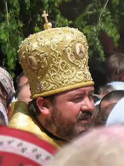 Архиепископ Харьковский Онуфрий в Покровском монастыре произносит речь в день Харьковского собора 27 мая 2012