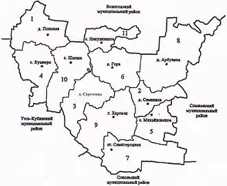 сельское поселение Кубенское на карте