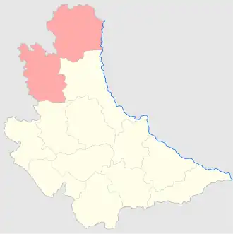 Радомысльский уезд на карте