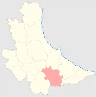 Звенигородский уезд на карте