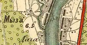 План мызы Кинь-Грусть. 1913 год