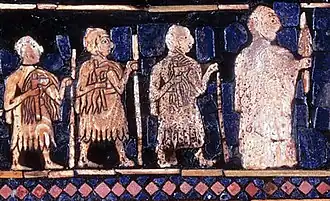 Царь возглавляющий своё войско. Деталь штандарта из Ура