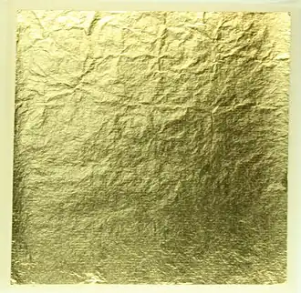 Лист золота для кириканэ