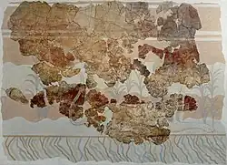 Оригинальная фреска грифона из тронного зала, Кносс (1450 - 1350/1300 гг. до н. э.)