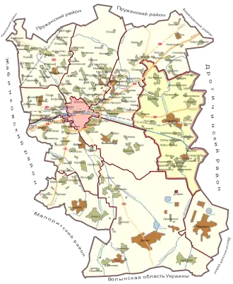 Городецкий сельсовет на карте