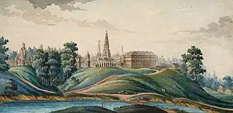 Зарисовка дворца Екатерины II, начало XIX века