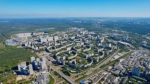 На панораме жилого района Комсомольский