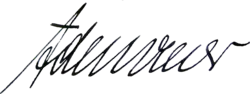 Изображение автографа