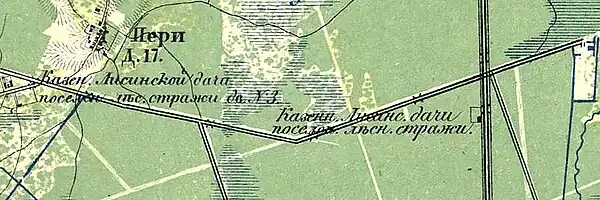 Земли кордона Пери на карте 1868 года