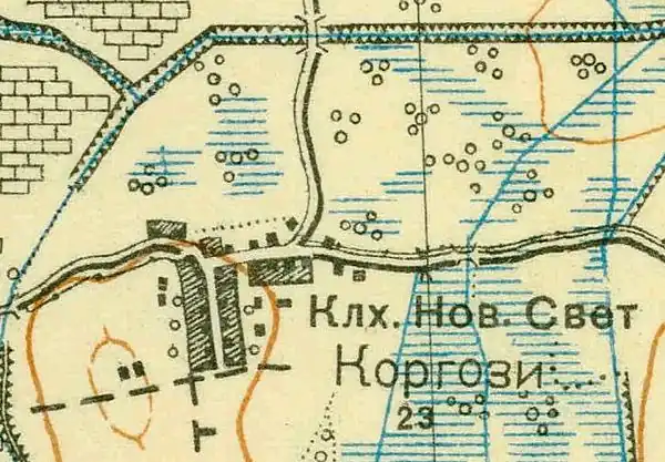 План деревни Коргузи. 1931 год