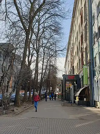 Вид с улицы Костина по направлению к улице Белинского