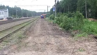 Место разобранной второй платформы