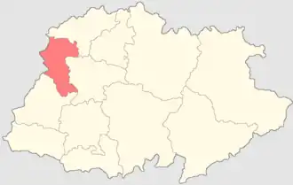 Буйский уезд на карте