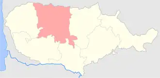 Шавельский уезд на карте