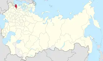 Ковенская губерния на карте