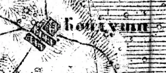 Деревня Кондуши на карте 1919 года