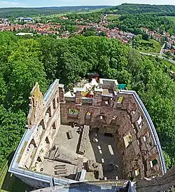 Руины самой восточной части замка