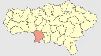 Красноармейский район на карте