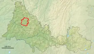 Красногвардейский район на карте