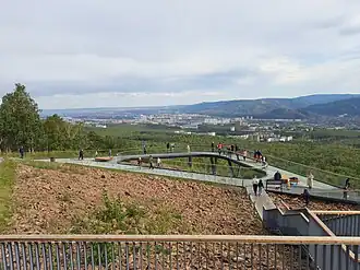 Вид на Красноярск со смотровой площадки