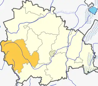 Кражяйское староство на карте