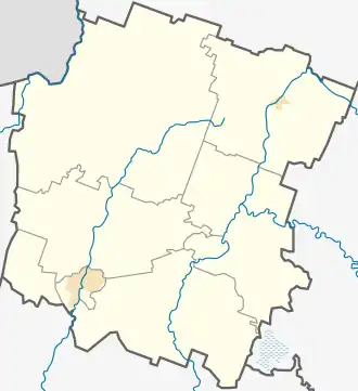 Кретинга на карте