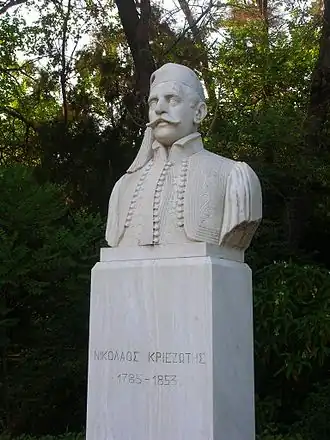 Бюст Криезиотиса на Марсовом поле