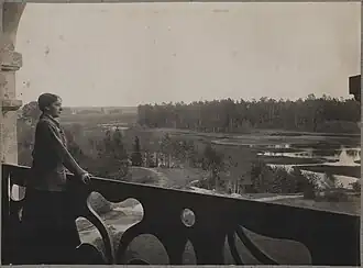 Вид на Бобр с усадьбы