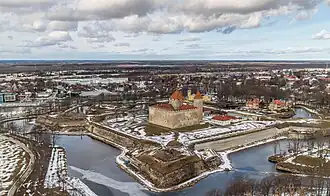 Замок с высоты птичьего полёта