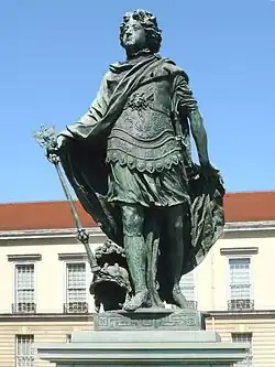Памятник курфюрсту Бранденбургскому Фридриху III. Модель 1696 г. Бронза. Дворец Шарлоттенбург, Берлин