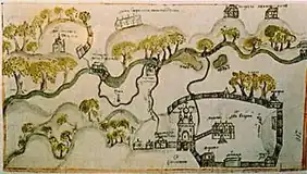 «Чертеж земель по реке Сходня около села Куркино», 1692