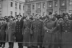 Иностранные дипломаты. Военный парад в Куйбышеве 7 ноября 1941 г.