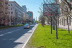 Кузнецовская улица возле пересечения с Московским проспектом