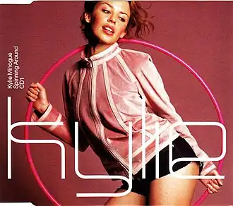 Обложка сингла Кайли Миноуг «Spinning Around» (2000)