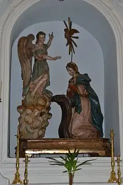 Скульптура Благовещения в церкви Девы Марии