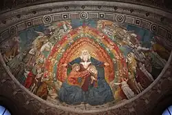 Бергоньоне. Коронование Девы. Фреска конхи апсиды. 1508