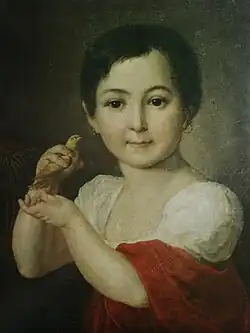 Лидия Алексеевна Горчакова на портрете В. А. Тропинина