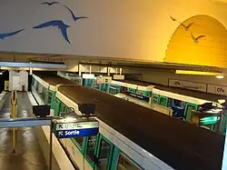 Вид на станцию с мезонина