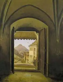 Вид из церкви в Аннаберге на гору Эчер. 1842. Холст, масло. Музей фон дер Хейдта, Вупперталь