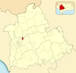 Расположение муниципалитета Ла-Альгаба на карте провинции