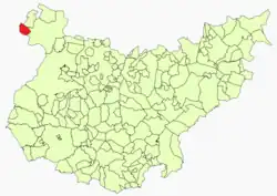 Расположение муниципалитета Ла-Кодосера на карте провинции