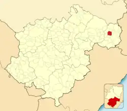 Расположение муниципалитета на карте провинции