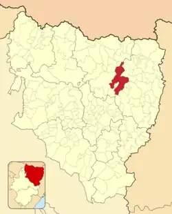 Расположение муниципалитета на карте провинции