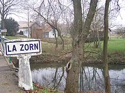 Нижнее течение реки на территории коммуны Вальтенайм-сюр-Зорн в декабре 2006 года