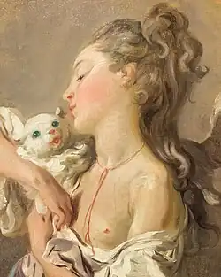 Девушка с кошкой. Холст, масло. Музей Лангматт, Баден, Швейцария