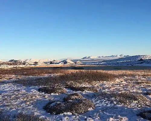 Заснеженное взгорье муниципалитета